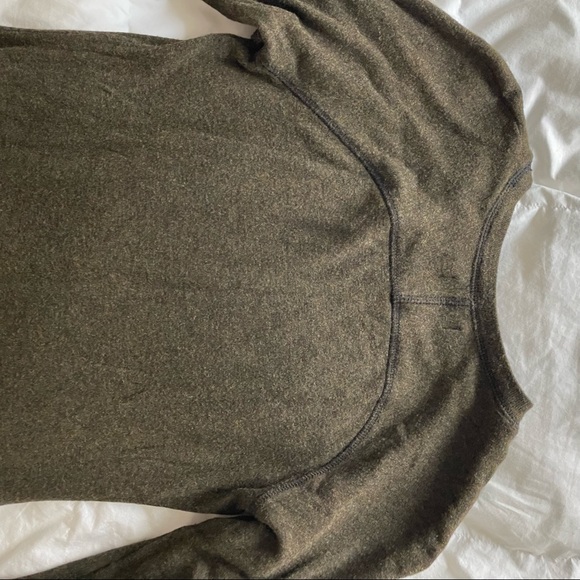 Army Green Winter Dress - Picture 4 of 4